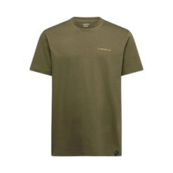 T-shirt La Sportiva Trilogy. Zielone t-shirty męskie La Sportiva, m, z aplikacjami, z bawełny, bez kołnierzyka. Za 179.80 zł.
