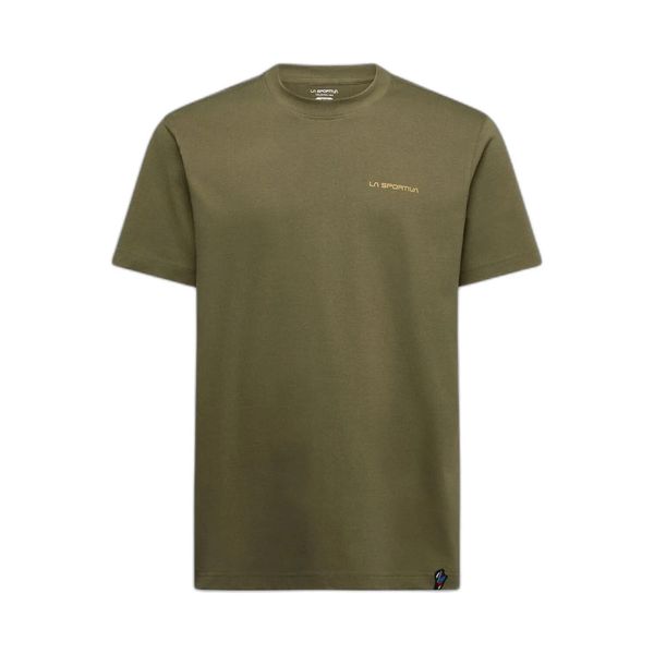 T-shirt La Sportiva Trilogy. Zielone t-shirty męskie La Sportiva, m, z aplikacjami, z bawełny, bez kołnierzyka. Za 179.80 zł.