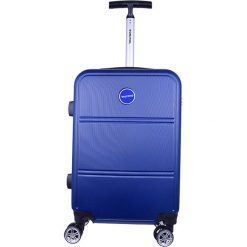 Walizka w kolorze granatowym - 44 l. Niebieskie walizki Bestseller Luggage, bez wzorów, z materiału. W wyprzedaży za 169.95 zł.