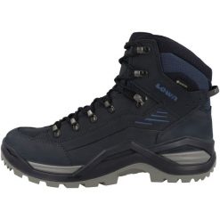Buty trekkingowe męskie Lowa Renegade Evo Mid Gtx. Niebieskie buty trekkingowe męskie Lowa, z materiału, za kostkę, bez zapięcia. Za 902.99 zł.