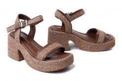 BOMBONELLA G034 P59 T599 brązowy, sandały damskie. Brązowe sandały damskie Bombonella, bez wzorów, z gumy, bez obcasa, na obcasie. Za 344.17 zł.