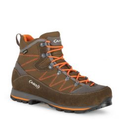 Buty trekkingowe GTX męskie Aku Tana. Brązowe buty trekkingowe męskie Aku, bez zapięcia, trekkingowe. Za 499.00 zł.