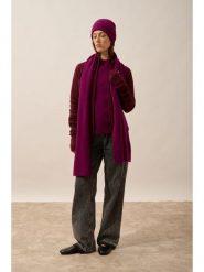 Just Cashmere Kaszmirowy szal "Lea" w kolorze fioletowym - 180 x 30 cm rozmiar: onesize. Czerwone szaliki i kominy damskie Just Cashmere, bez wzorów, z kaszmiru. Za 391.99 zł.