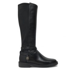 Kozaki MICHAEL Michael Kors. Czarne kozaki damskie MICHAEL Michael Kors, bez obcasa, na płaskiej podeszwie. Za 949.99 zł.