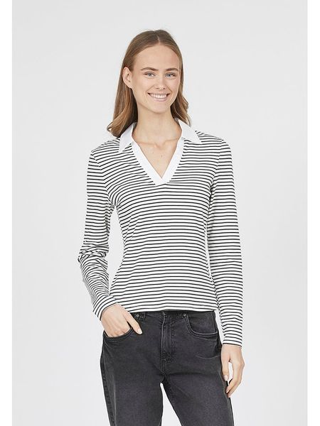 SisterS point Koszulka w kolorze biało-czarnym rozmiar: M. Białe bluzki damskie Sisters Point, m, bez wzorów, bez kołnierzyka. Za 28.58 zł.