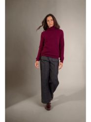 Perfect Cashmere Kaszmirowy sweter "Nethan" w kolorze bordowym rozmiar: L. Czerwone golfy damskie Perfect Cashmere, l, z kaszmiru, bez kołnierzyka. Za 391.99 zł.