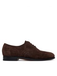 Polo Ralph Lauren Półbuty Owen Wingtip 811P15884001 Brązowy ciemny. Brązowe buty wizytowe męskie Polo Ralph Lauren, ze skóry, bez zapięcia. Za 989.99 zł.
