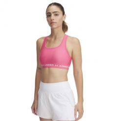 Under Armour Crossback Mid Bra Top Damskie. Białe topy sportowe damskie Under Armour, m, bez wzorów, z elastanu, bez ramiączek. Za 198.99 zł.
