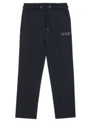 Guess Spodnie dresowe J5YQ17 KAV34 Czarny Regular Fit. Czarne spodnie dziewczęce Guess, z bawełny. Za 139.99 zł.