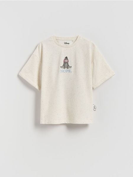 T-shirt Kubuś Puchatek - wielobarwny. Koszulki dziewczęce Reserved, bez wzorów, z bawełny, bez ramiączek. Za 55.99 zł.