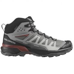 Buty trekkingowe męskie Salomon X Ultra Mid 360 Gtx. Szare buty trekkingowe męskie Salomon, z materiału, za kostkę, bez zapięcia, trekkingowe. Za 816.00 zł.