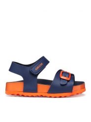 Geox Sandały B Sandal Chalki Boy B652QA 000BC C0659 M Granatowy. Niebieskie sandały chłopięce Geox, ze skóry, bez zapięcia. Za 179.99 zł.