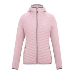 Damska kurtka turystyczna Regatta Andreson. Fioletowe kurtki damskie Regatta, bez wzorów, z puchu, bez kaptura. Za 229.99 zł.