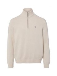 Gant sweter bez rękawów z dzianiny Mężczyźni Bawełna beżowy, M. Brązowe swetry męskie Gant, m, bez wzorów, z bawełny, bez kołnierzyka. Za 699.95 zł.