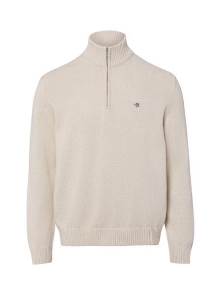 Gant sweter bez rękawów z dzianiny Mężczyźni Bawełna beżowy, M. Brązowe swetry męskie Gant, m, bez wzorów, z bawełny, bez kołnierzyka. Za 699.95 zł.