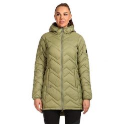 Damski płaszcz ocieplany Kilpi LEILA-W. Zielone płaszcze damskie Kilpi, xs, bez wzorów, z nylonu, sportowe. Za 422.05 zł.