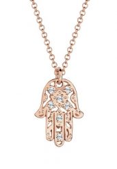 Elli Damska zawieszka ręka Hamsa z kryształami w srebrze 925 Sterling Silver Naszyjniki 1 ct Damski. Szare naszyjniki damskie Elli, srebrne. Za 283.99 zł.
