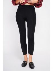 ASSUILI Legginsy w kolorze czarnym rozmiar: 40. Czarne legginsy damskie Assuili, bez wzorów, z bawełny. Za 78.99 zł.