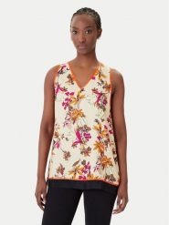 Simona Corsellini Bluzka P26CPTO01801 Kolorowy Regular Fit. Bluzki damskie SIMONA CORSELLINI, bez wzorów, z satyny, bez ramiączek. Za 849.99 zł.