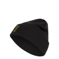 Czapka JUVENTUS WOOLIE. Czarne czapki męskie Adidas, na zimę, bez wzorów, z dzianiny, sportowe. Za 119.00 zł.