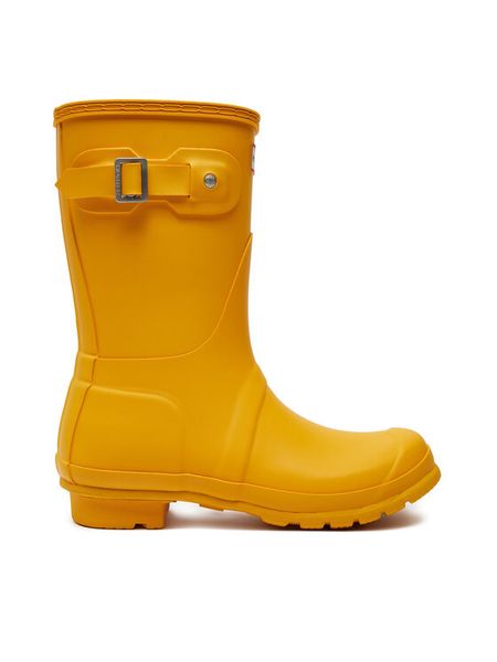Hunter Kalosze WFS1000RMA Żółty. Żółte kalosze damskie Hunter, bez wzorów, z tworzywa sztucznego. Za 349.99 zł.