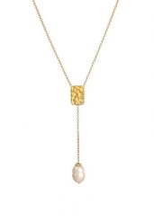 Elli PREMIUM Damski naszyjnik Y-Necklace Barokowy Organic Ponadczasowy w 925 Sterling Silver Naszyjniki 1 ct. Szare naszyjniki damskie Elli PREMIUM, srebrne. Za 178.99 zł.
