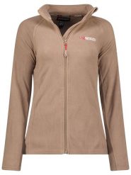 Geographical Norway Kurtka polarowa "Tug" w kolorze szarobrązowym rozmiar: XXL. Brązowe kurtki damskie Geographical Norway, xxl, bez wzorów, z polaru, bez kaptura. Za 56.93 zł.