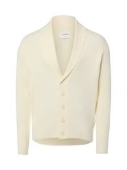 Lindbergh sweter Mężczyźni biały, S. Białe kardigany męskie Lindbergh, m, bez wzorów, bez kołnierzyka. Za 349.95 zł.