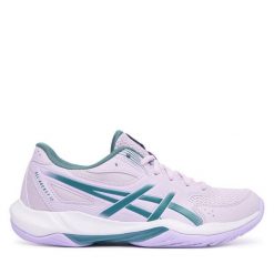 Buty halowe Asics. Fioletowe buty sportowe na co dzień damskie Asics, bez wzorów. Za 309.99 zł.