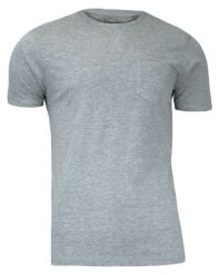 Szary T-Shirt (Koszulka) z Kieszonką, Bez Nadruku - Brave Soul, Męski. Szare t-shirty męskie Brave Soul, na lato, l, bez wzorów, z bawełny, bez kołnierzyka. Za 45.00 zł.