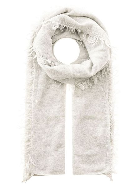 Zwillingsherz Kaszmirowy szal w kolorze kremowym - 190 x 75 cm rozmiar: onesize. Brązowe szaliki i kominy damskie Zwillingsherz, bez wzorów, z kaszmiru. Za 388.16 zł.