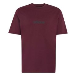 T-Shirt Adidas Sport M Lin Sj T Dorośli. Czerwone t-shirty męskie Adidas, m, bez wzorów, z bawełny, bez kołnierzyka. Za 169.99 zł.