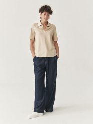 TATUUM Koszulka w kolorze beżowym rozmiar: XL. Brązowe bluzki damskie Tatuum, xl, bez wzorów, z bawełny, bez kołnierzyka, bez ramiączek. Za 147.91 zł.