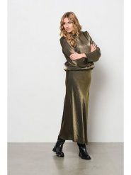 &Co Woman Spódnica "Bibbi" w kolorze złotym rozmiar: M. Żółte spódniczki damskie &Co Woman, m, bez wzorów, midi, proste. Za 144.92 zł.