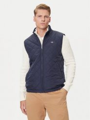 Gant Kamizelka 7006341 Granatowy Regular Fit. Niebieskie kamizelki męskie Gant, m, z syntetyku. Za 679.99 zł.