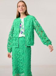 Gerry Weber Spódnica w kolorze zielonym rozmiar: 38. Zielone spódniczki damskie Gerry Weber, bez wzorów, z koronki, midi, proste. Za 165.31 zł.