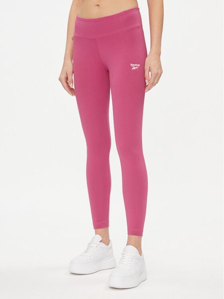 Reebok Legginsy IM4082 Różowy Slim Fit. Czerwone legginsy damskie Reebok, l, bez wzorów, z bawełny. Za 99.99 zł.
