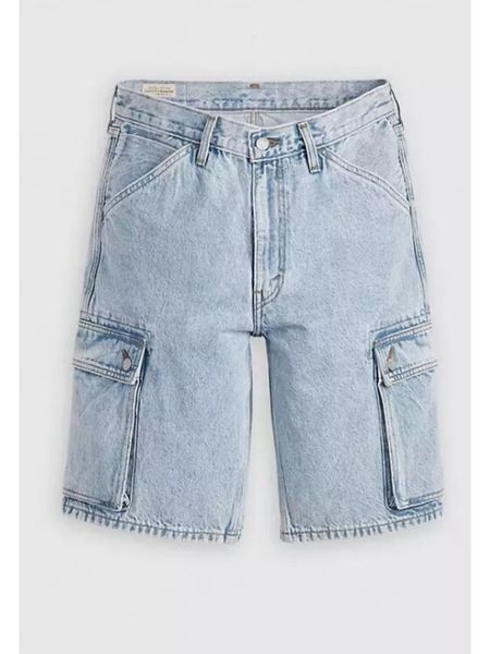 Levi's® Szorty jeansowe 478™ 001GU-0004 Niebieski Baggy Fit. Niebieskie szorty męskie z bawełny, bez kołnierzyka. Za 199.99 zł.