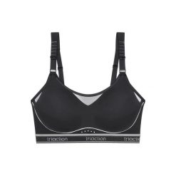 Damski biustonosz sportowy Triumph Triaction Cardio Breeze N. Czarne biustonosze sportowe damskie Triumph, bez wzorów, z poliesteru. Za 311.00 zł.