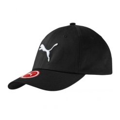 Czapka Z Daszkiem Dla Dorosłych Unisex Big Cat. Czarne czapki z daszkiem damskie Puma, bez wzorów. Za 93.99 zł.