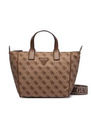 Guess Torebka Adrian Logo Travel TWNB21 68019 Brązowy. Brązowe torebki klasyczne damskie Guess, z aplikacjami, bez dodatków. Za 544.99 zł.