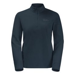 Bluza trekkingowa damska Jack Wolfskin Taunus Hz. Niebieskie bluzy bez kaptura damskie Jack Wolfskin. Za 209.99 zł.