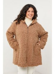 Curvy Lady Kurtka przejściowa w kolorze jasnobrązowym rozmiar: 40/42. Brązowe kurtki damskie Curvy Lady, bez wzorów, bez kaptura. Za 152.26 zł.