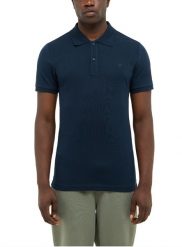 Męski T-Shirt Mustang Style Pierre Dark Sapphire 1016880 4136. Niebieskie t-shirty męskie Mustang, l, bez wzorów, bez kołnierzyka. Za 79.99 zł.