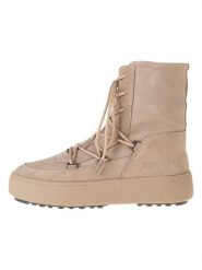 Moon Boot Skórzane botki zimowe "Mtrack Lace" w kolorze beżowym rozmiar: 44. Brązowe botki damskie Moon Boot, na zimę, bez obcasa, bez zapięcia. Za 411.91 zł.