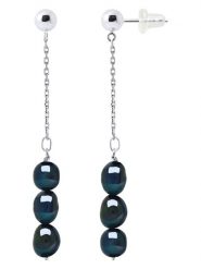 Pearline Srebrne kolczyki-wkrętki z perłami rozmiar: onesize. Niebieskie kolczyki damskie Pearline, z perłą, srebrne. Za 195.99 zł.