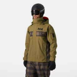 Kurtka narciarska Helly Hansen ULLR D 2.0. Brązowe kurtki damskie Helly Hansen, na zimę, bez wzorów, bez kaptura. W wyprzedaży za 1,050.50 zł.