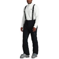 Spodnie narciarskie męskie Spyder Bormio Gtx. Czarne spodnie materiałowe męskie Spyder, bez wzorów, sportowe. W wyprzedaży za 1,597.40 zł.