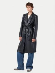 Noisy May Płaszcz przejściowy Cora 27028634 Czarny Regular Fit. Czarne płaszcze damskie Noisy may, m, bez wzorów, ze skóry. Za 179.99 zł.