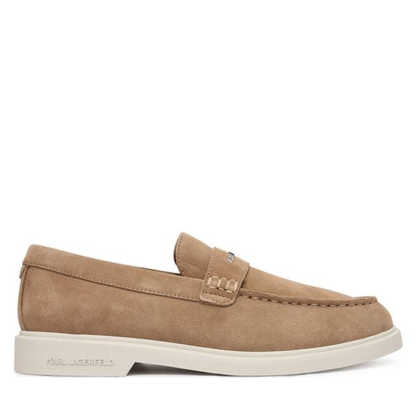 Półbuty KARL LAGERFELD. Brązowe półbuty męskie Karl Lagerfeld, bez zapięcia. Za 879.99 zł.